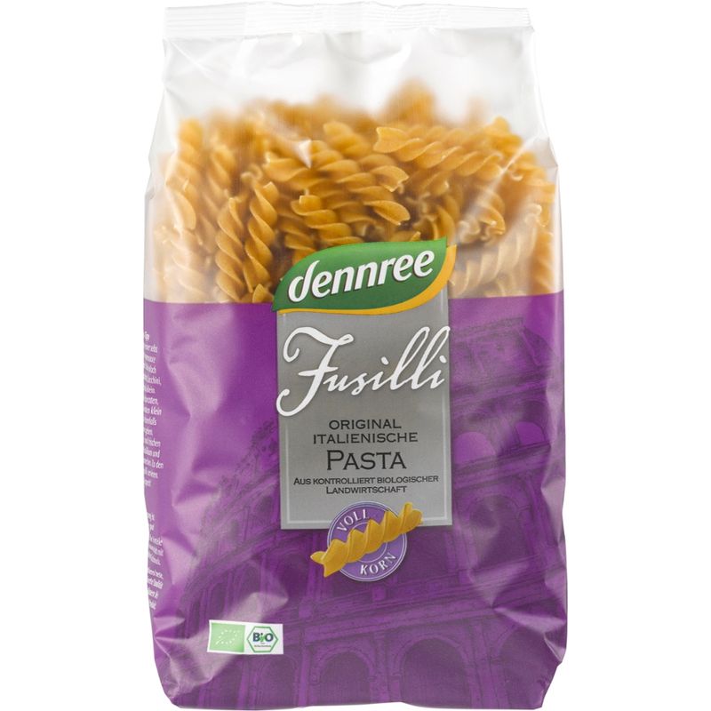 dennree Hartweizen-Vollkorn-Fusilli - Produktbild