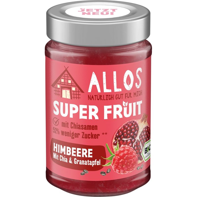 Allos Super Fruit Himbeere mit Chia & Granatapfel - Produktbild