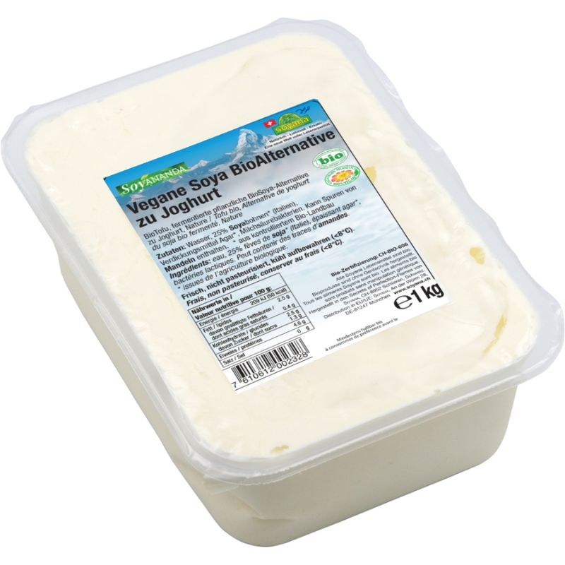 Soyana Soyananda Joghurt Nature - vegane Alternative zu Joghurt aus fermentiertem BioSoya, 1kg - Produktbild