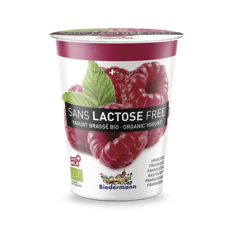 Molkerei Biedermann Bio Jogurt lactosefrei Himbeer - Produktbild