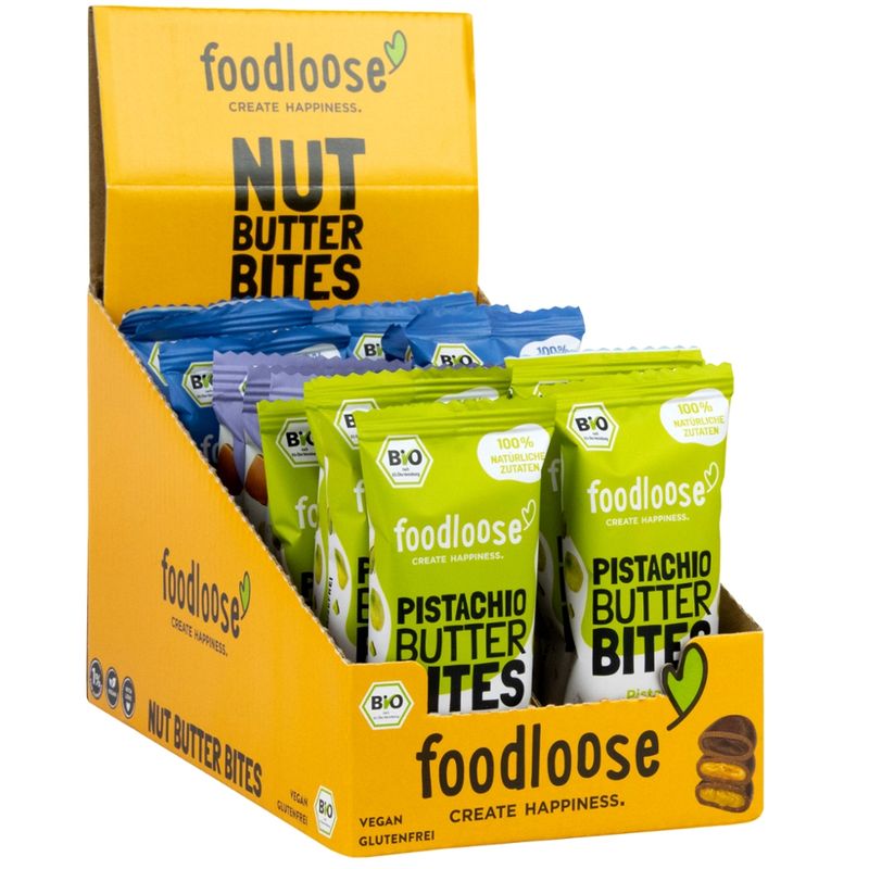 foodloose foodloose Bio-Nut Butter Bites Variety Pack 20x40g - Produktbild
