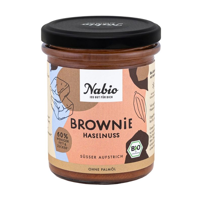 Nabio Nabio Süßer Aufstrich Brownie Haselnuss - Produktbild