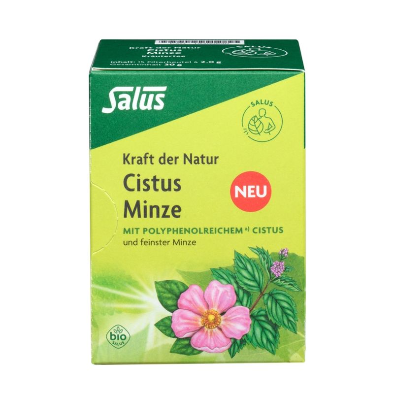 Salus® Kraft der Natur Cistus Minze Kräutertee bio 15 FB - Produktbild