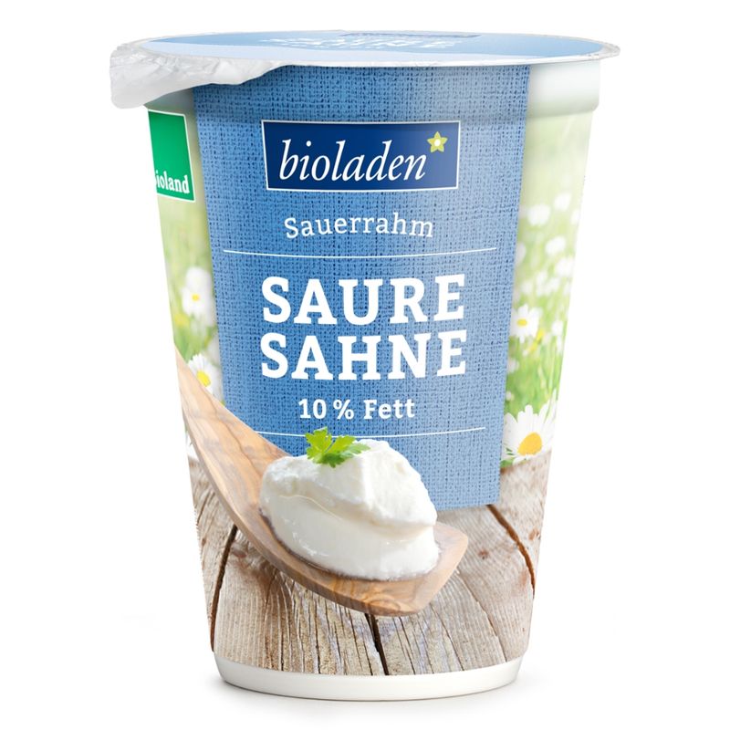 bioladen Saure Sahne, 10 % Fett im Becher - Produktbild