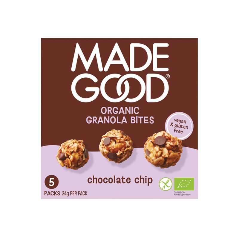 MadeGood MadeGood Bio Bites mit Schokostückchen 5x24g (5 Tütchen x 24g) 120g - Produktbild