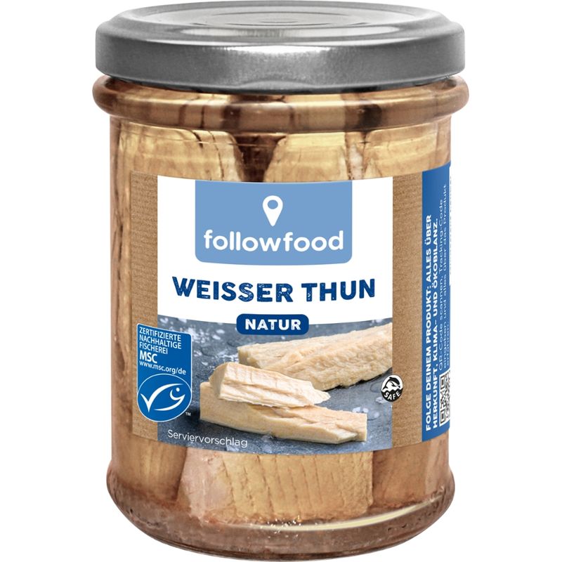followfood Weißer Thun in eigenem Saft Natur - Produktbild