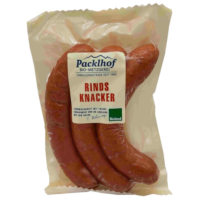 Packlhof Rindsknacker "Frankfurter Art" 300g VAC/SB/PAS - Produktbild