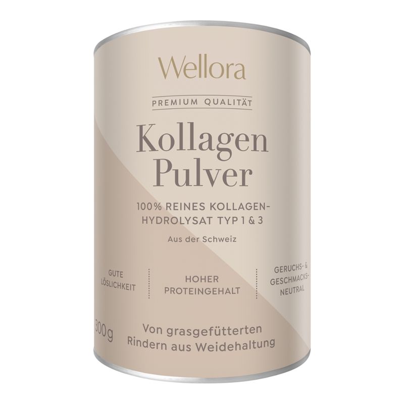 Wellora Kollagen Trinkpulver (Hydrolysat) aus der Schweiz - Produktbild