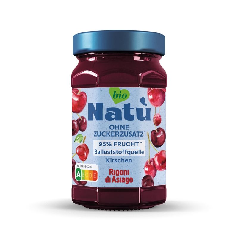 Rigoni di Asiago S.R.L.  Rigoni di Asiago Natù Kirsche BIO Fruchtaufstrich 240g - Produktbild