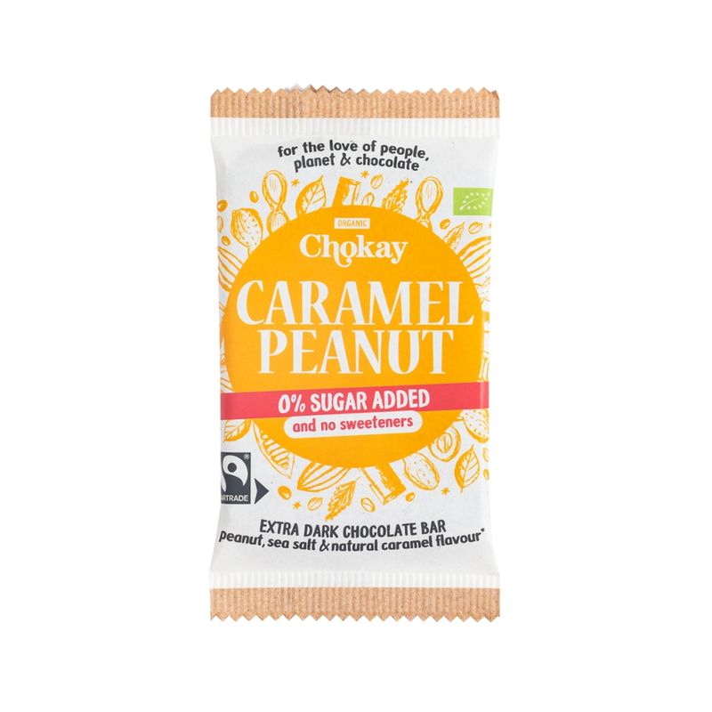 Chokay BV Chokay Bar Extra Dark Caramel Peanut, 70g - Produktbild