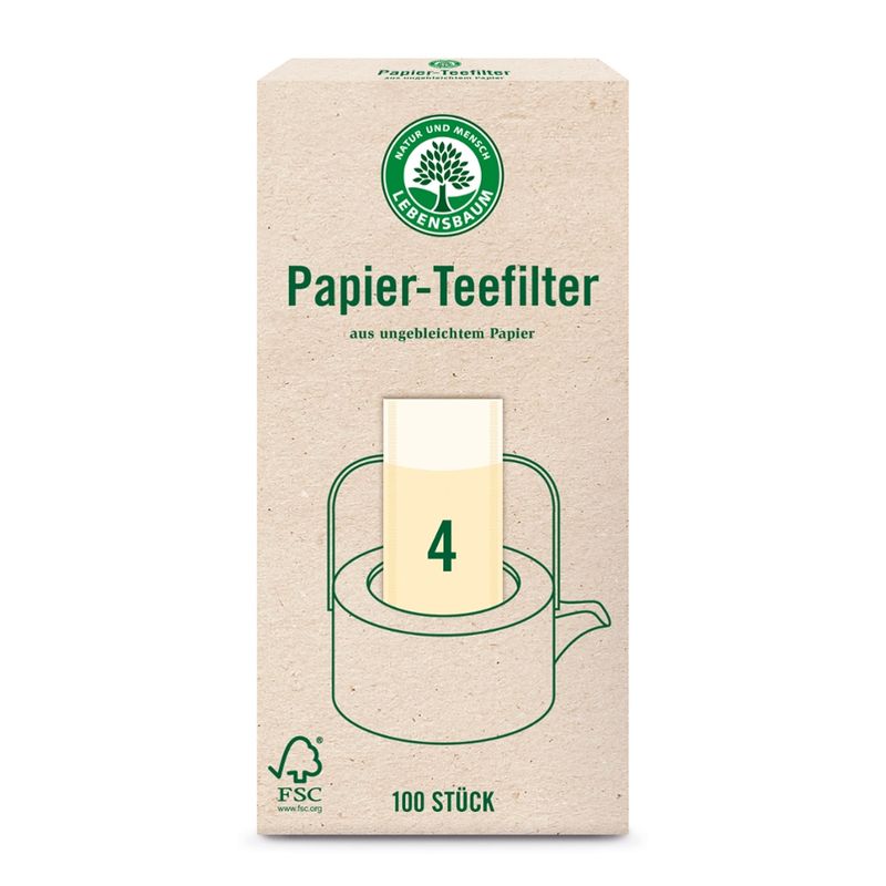 LEBENSBAUM Teefilter Gr. 4 - Produktbild