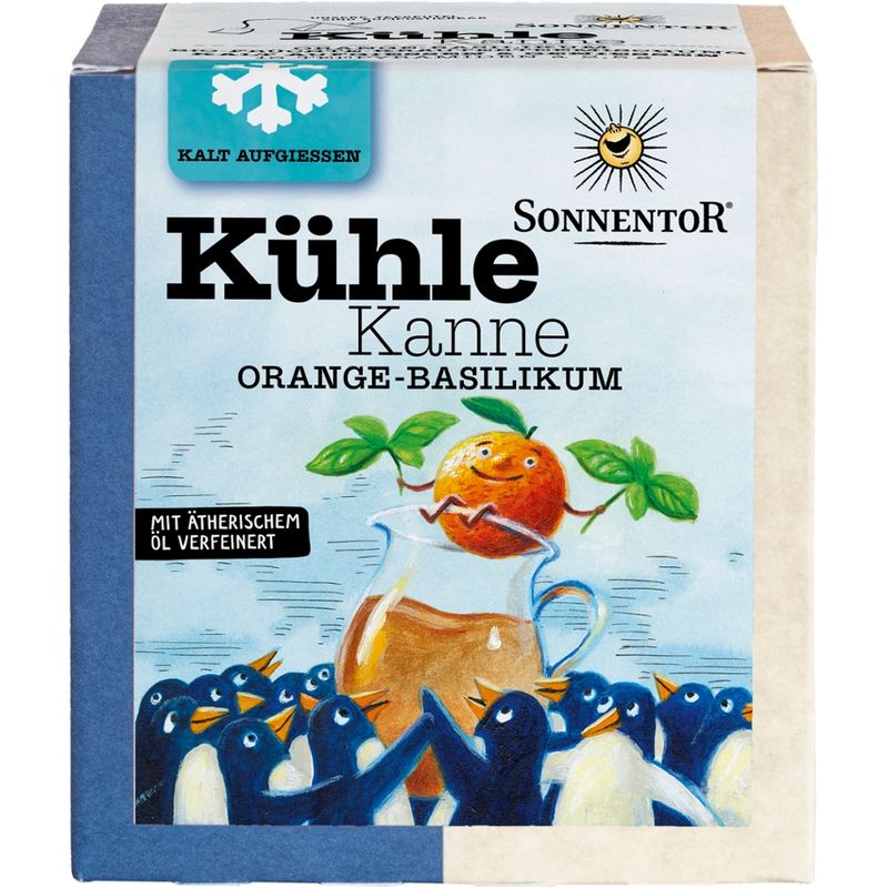 Sonnentor Kühle Kanne Orange-Basilikum Tee, Pyramidenbeutel - Produktbild