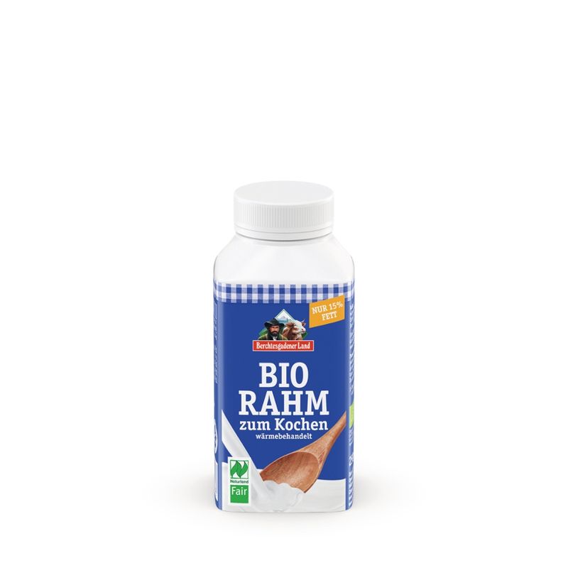 Berchtesgadener Land Bio Bio-Rahm zum Kochen 15% Fett NL-Fair - Produktbild