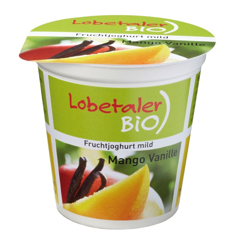 Lobetaler Bio Joghurt Mango-Vanille - Produktbild