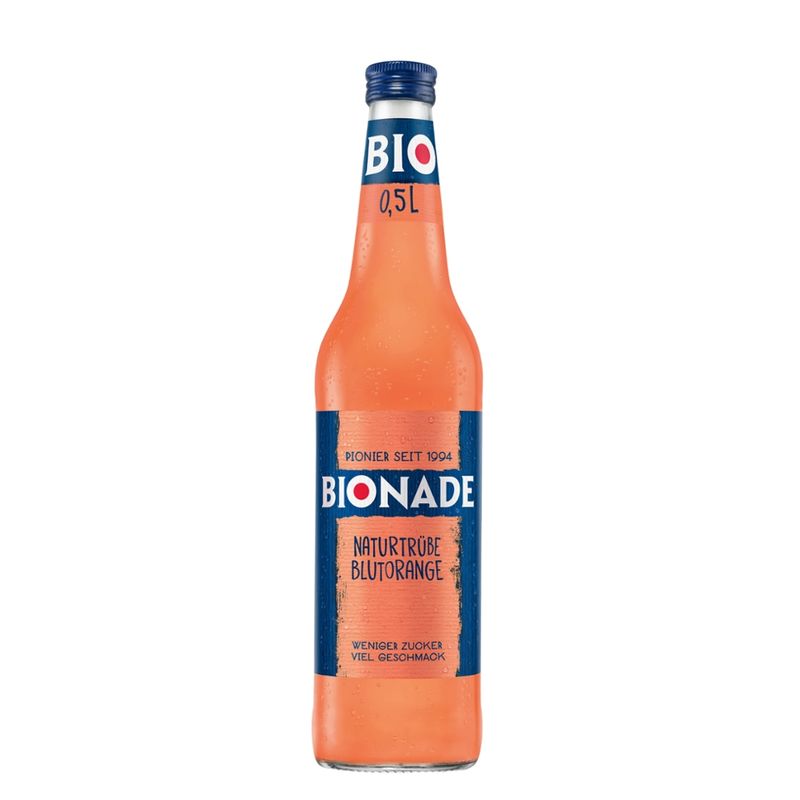 BIONADE Bionade Naturtrübe Blutorange Mehrweg Kasten 10x0,50 - Produktbild