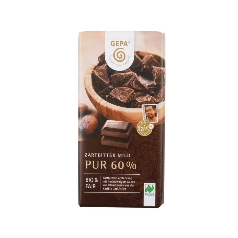 GEPA - The Fair Trade Company Zartbitter Pur 60% - Produktbild