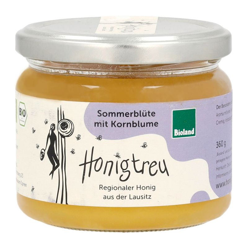 Honigtreu Sommerhonig mit Kornblume - Produktbild