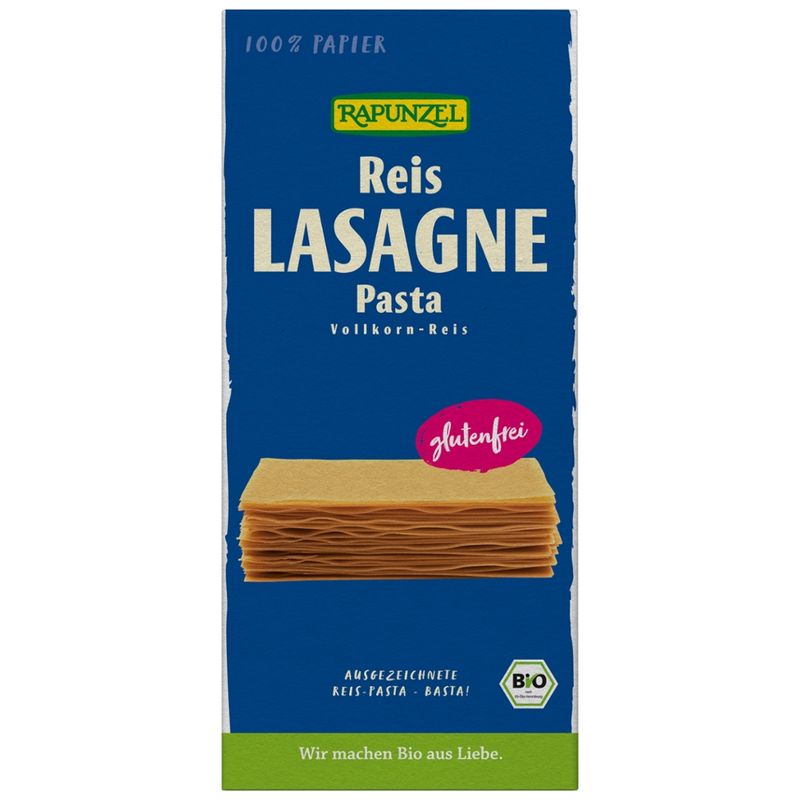 Rapunzel Reis-Lasagne, Getreidespezialität aus Vollkorn-Reis - Produktbild