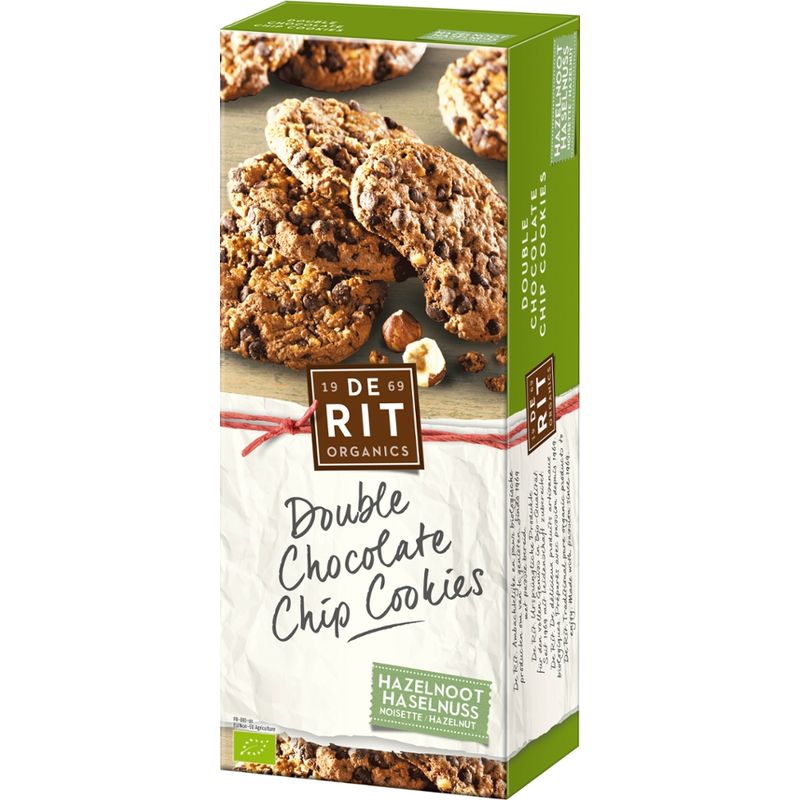De Rit Double Chocolate Chip Cookies, Haselnuss - Produktbild