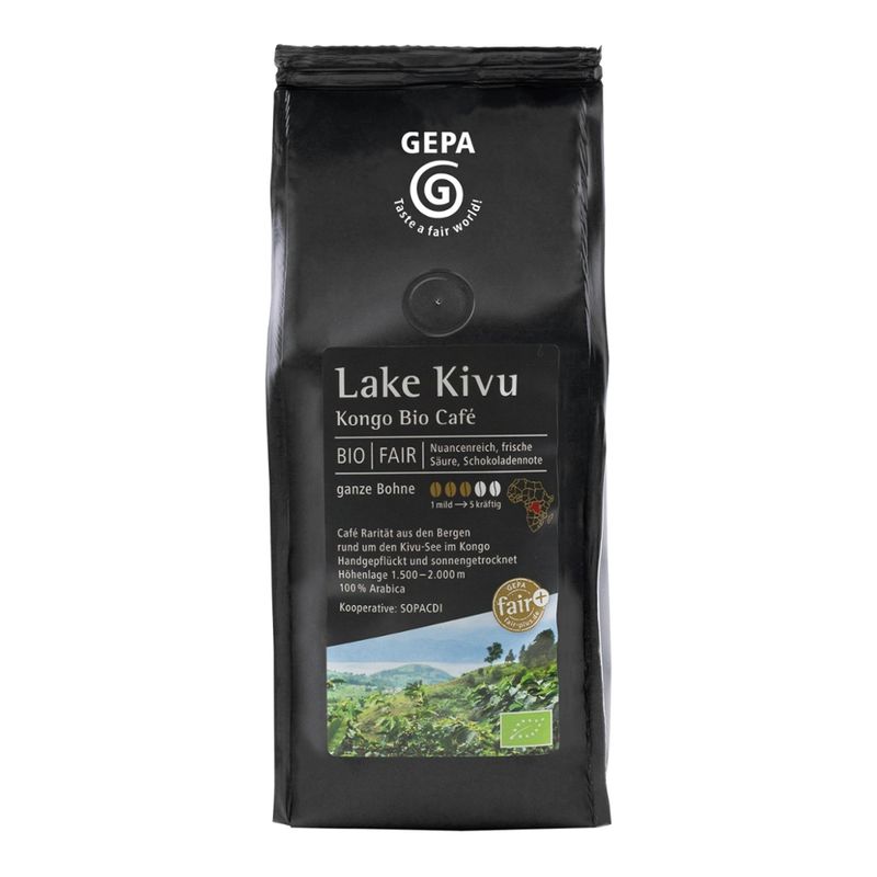 GEPA - The Fair Trade Company Kongo Bio Café Lake Kivu Bohne - Produktbild
