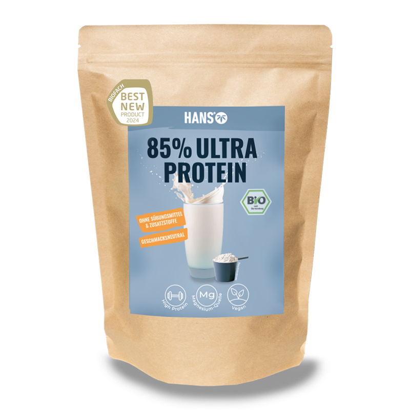 HANS Brainfood HANS Bio Ultra Protein Vegan 500g  85% Proteingehalt - Produktbild