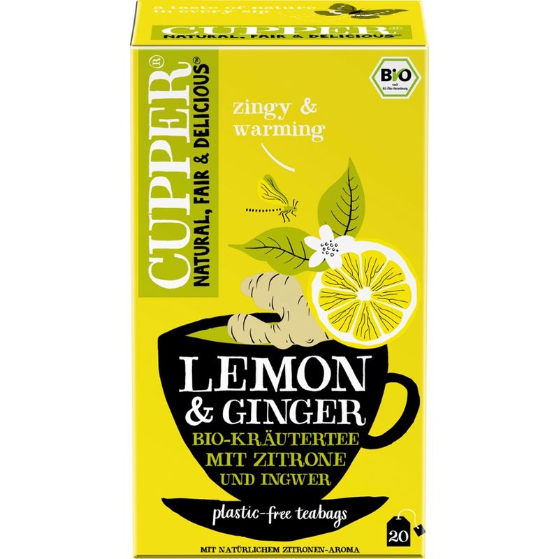 Cupper Zitronentee mit Ingwer - Produktbild