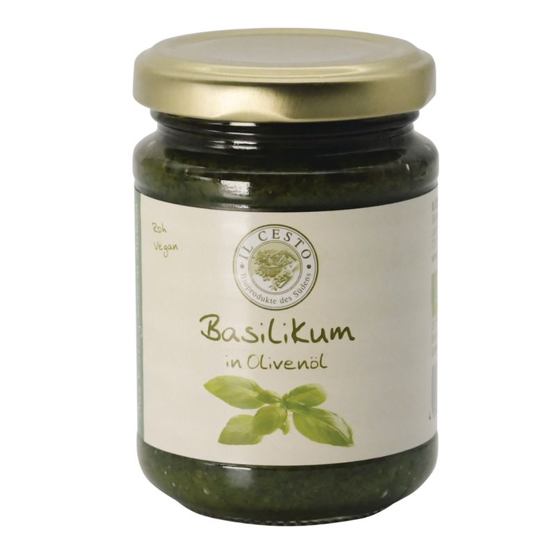 Il Cesto Basilikum in Olivenöl - Produktbild