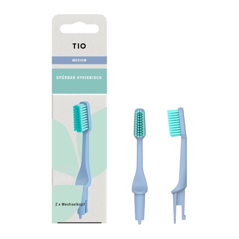 TIO GmbH TIO - TIOBRUSH - 2x Wechselköpfe - MEDIUM - Produktbild