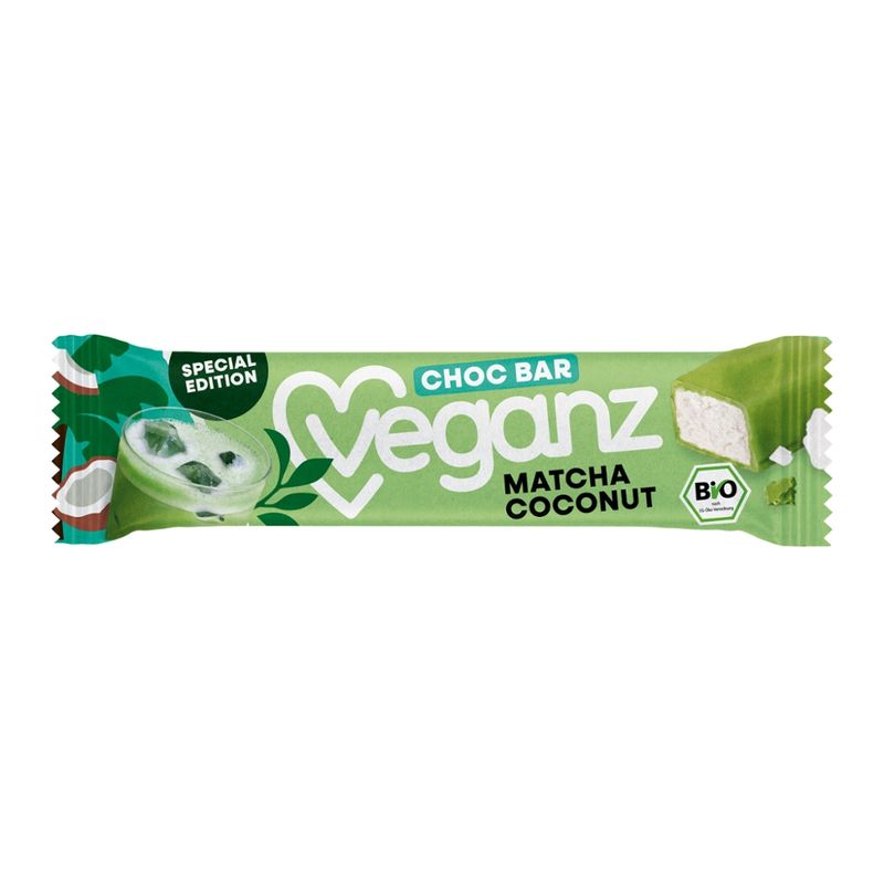 Veganz BIO Veganz Choc Bar Matcha Coconut 40g - Produktbild