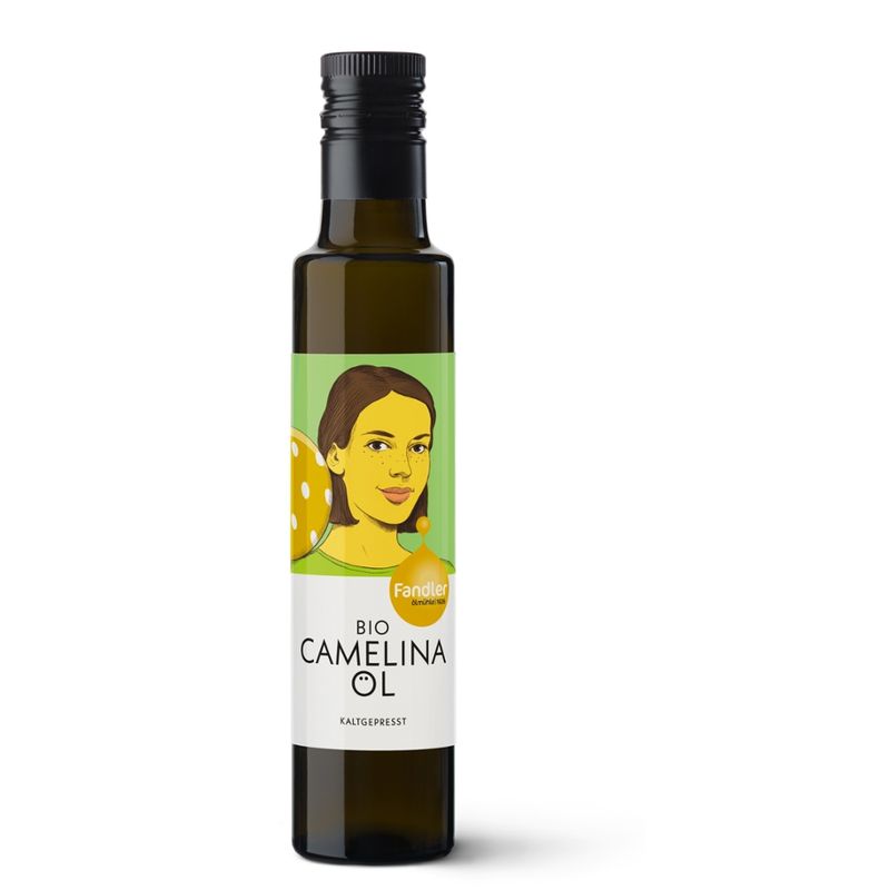 Ölmühle Fandler Fandler Bio-Camelina (Leindotteröl) kaltgepresst, 250 ml - Produktbild