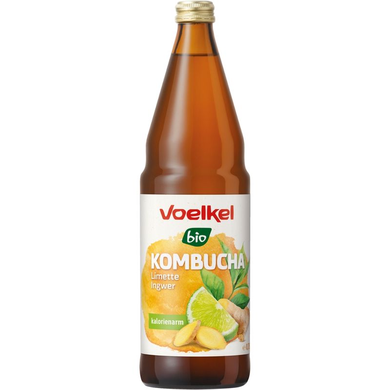 Voelkel Kombucha Limette Ingwer - Produktbild