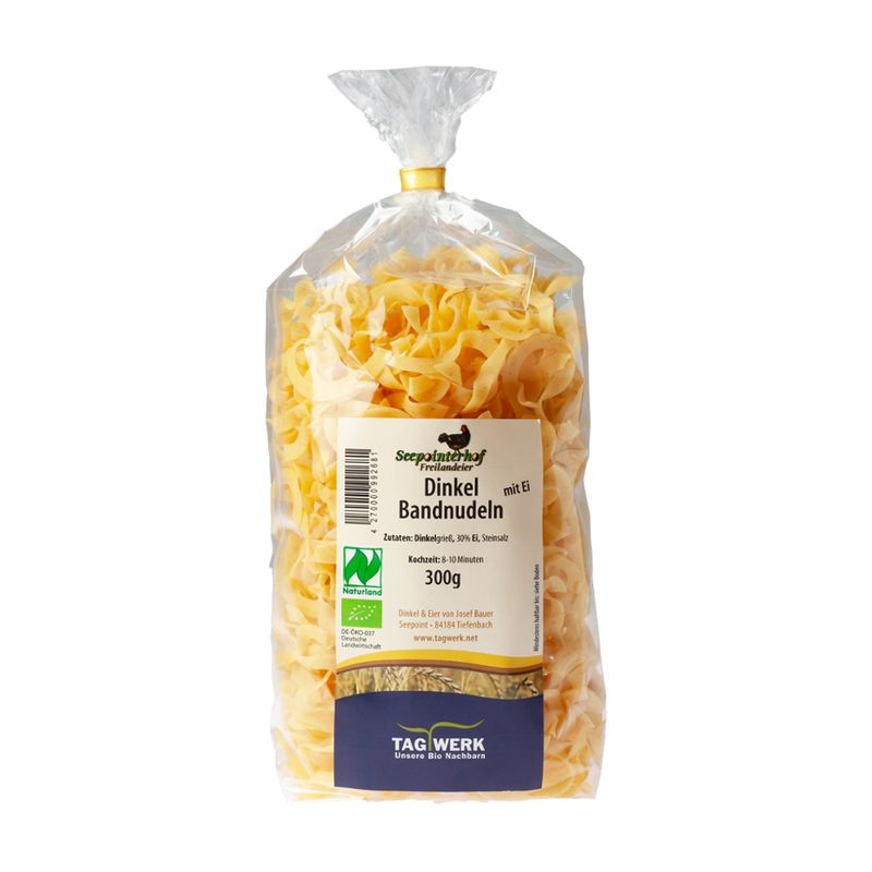 TAGWERK Dinkel Bandnudeln mit Ei Seepointerhof - Produktbild
