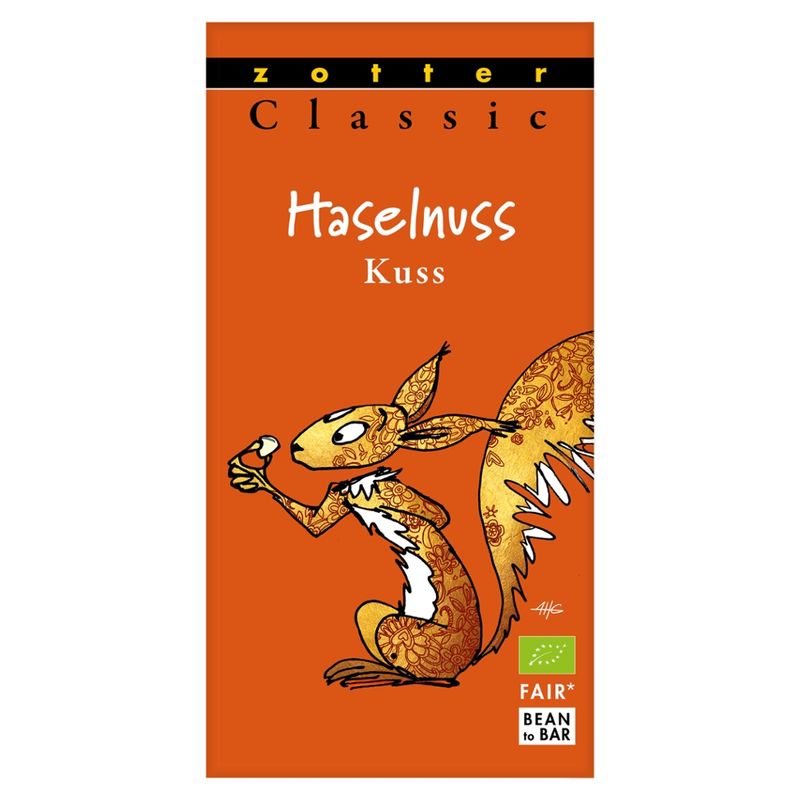 Zotter Schokolade Classic Haselnuss Kuss - Produktbild
