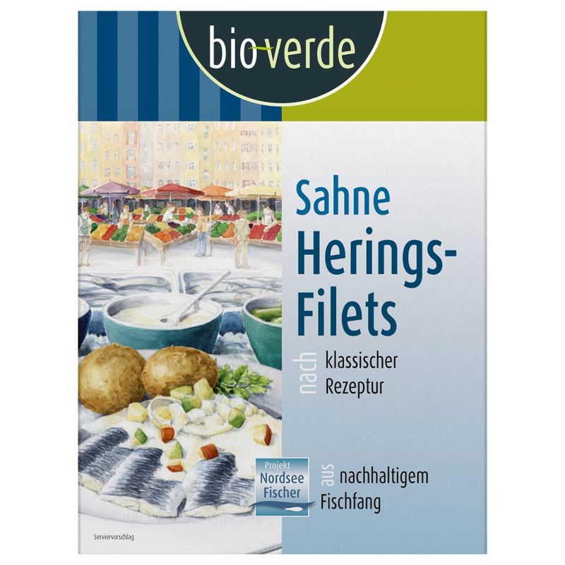 bio-verde Sahne-Herings-Filets 350 g - Produktbild