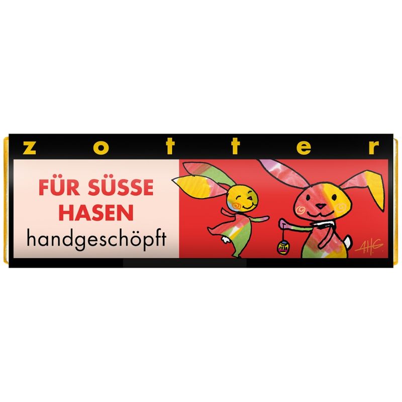 Zotter Schokolade Schoko-Mini Für süße Hasen - Schokobiene - Produktbild