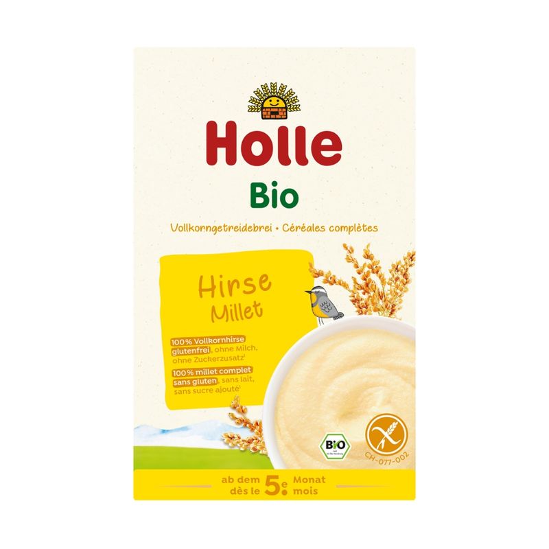 Holle  Bio-Vollkorngetreidebrei Hirse - Produktbild