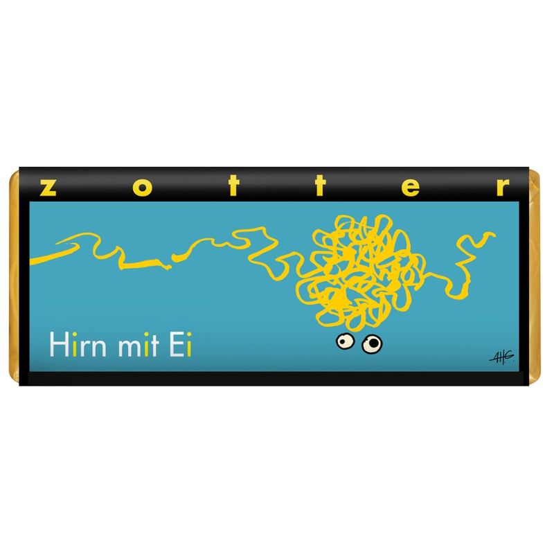 Zotter Schokolade Hirn mit Ei - Produktbild