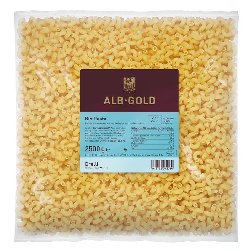 ALB-GOLD AG Bio Hartweizen Drelli 4 x 2,5 kg - Produktbild