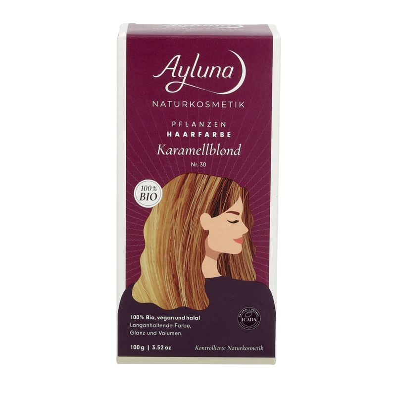 Ayluna Pflanzenhaarfarbe Nr. 30 Karamellblond - Produktbild