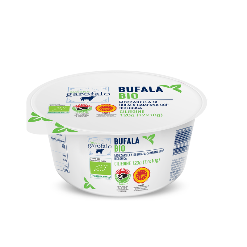 Fattorie Garofalo D.O.P. Bio-Büffelmozzarella-Käse 120g (10gx12) - Produktbild