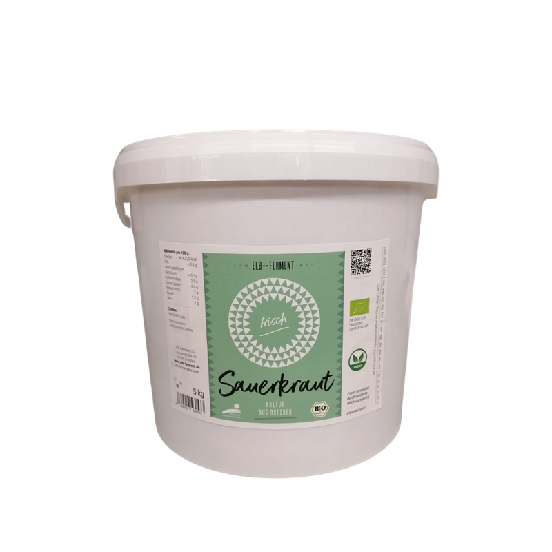 Elb-Ferment Elb-Ferment - Bio Sauerkraut 5kg Eimer in Gäa-Qualität - Produktbild