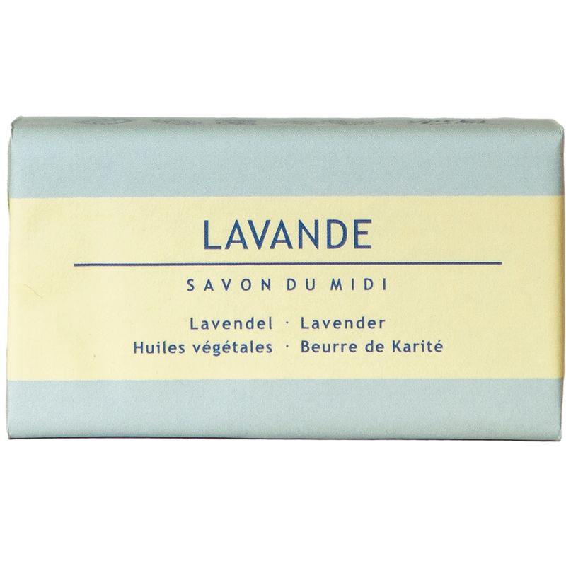 Savon du Midi Seife mit Karité-Butter Lavendel, 100g aus Bio Pflanzenölen in 100% Papier Verpackung ZERO PLASTIC - Produktbild