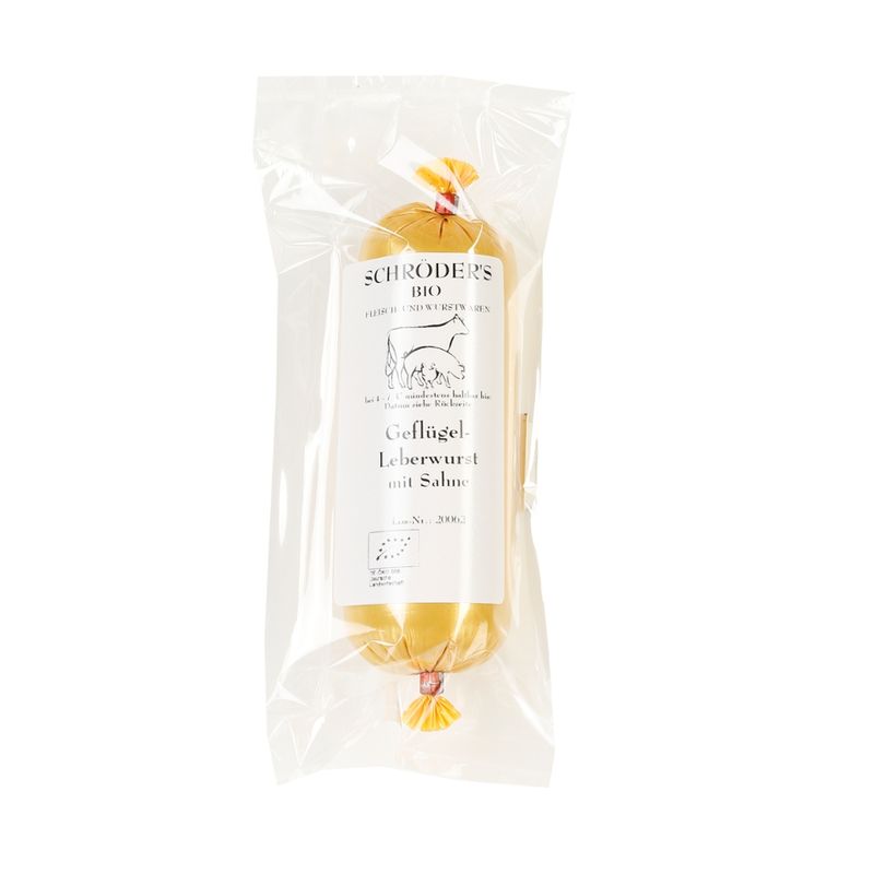 Schröder's Bio Fleisch- und Wurstwaren Geflügelleberwurst ca. 120 g - Produktbild