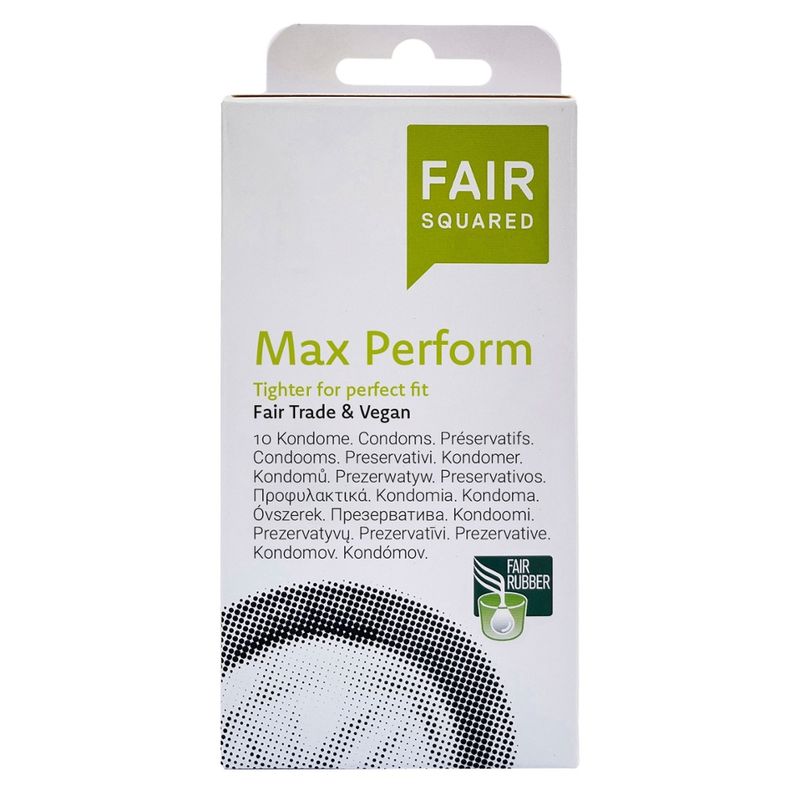 FAIR SQUARED FAIR SQUARED Max Perform Kondome 10 Stück - Fair und Vegan - Produktbild