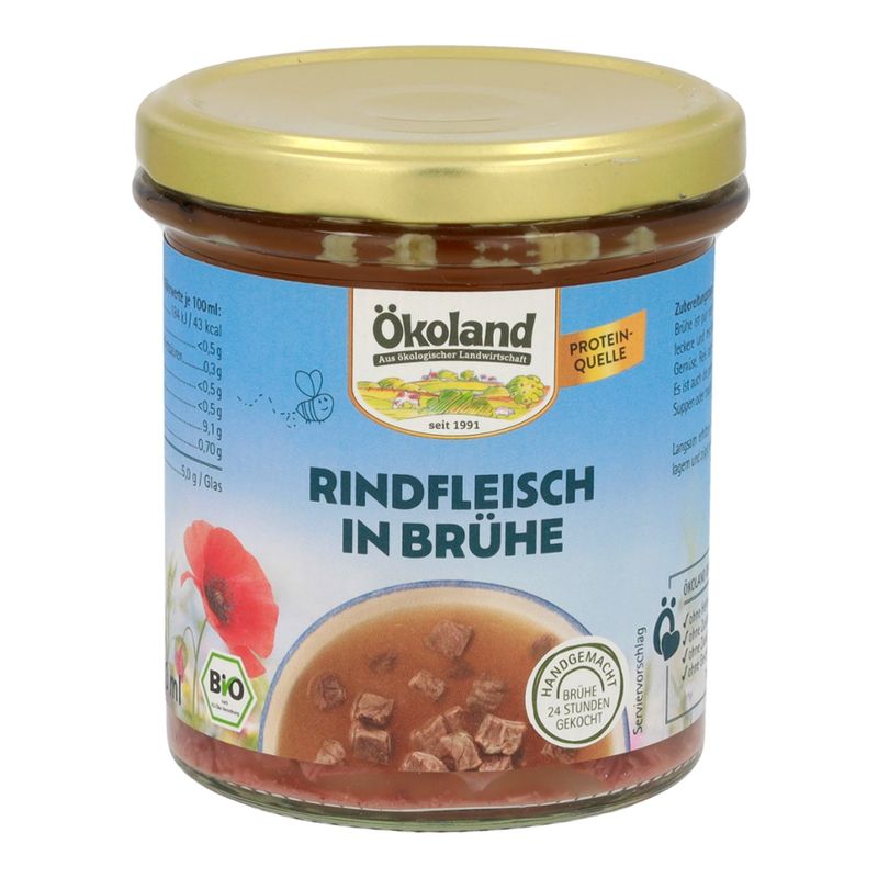 ÖKOLAND Rindfleisch in Brühe - Produktbild