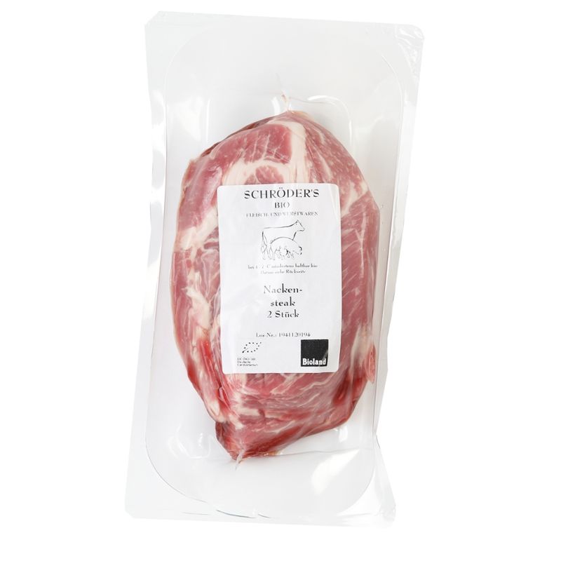 Schröder's Bio Fleisch- und Wurstwaren Nackensteak Natur 2er je ca. 180 g - Produktbild