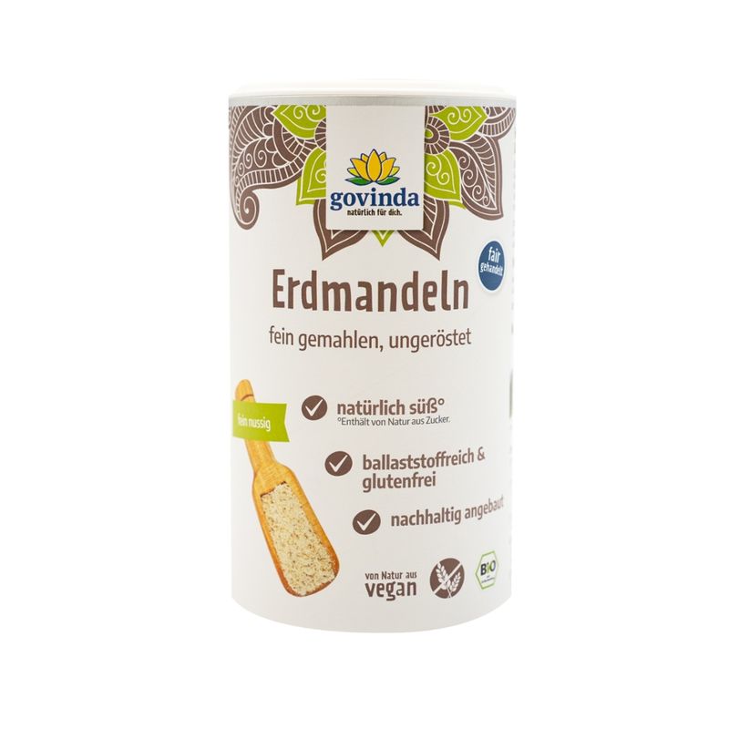 Govinda Erdmandeln fein gemahlen, ungeröstet - Produktbild