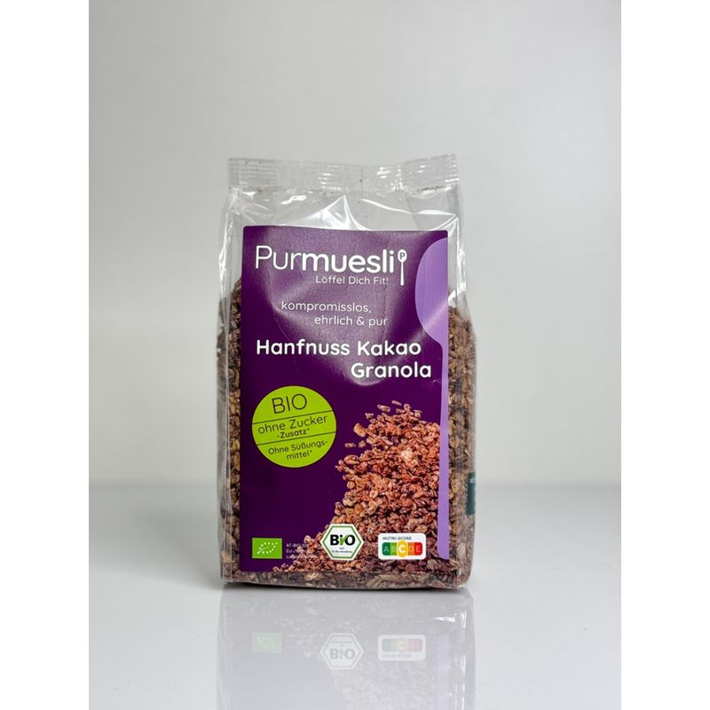 Purmuesli Purmuesli Bio Hanfnuss Kakao Granola - Produktbild