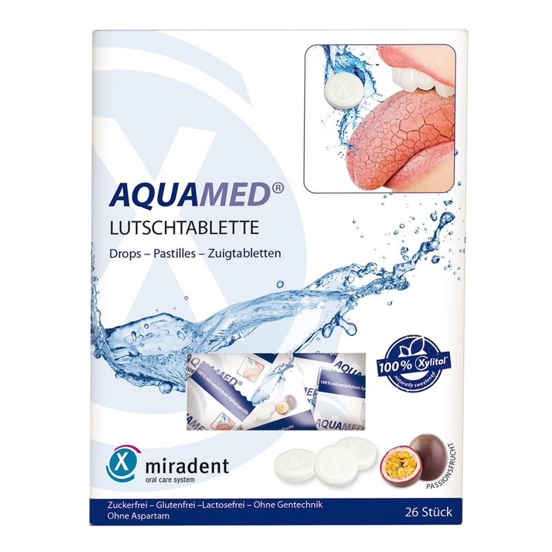 miradent miradent Aquamed Mundtrockenheits-Lutschtablette - Produktbild