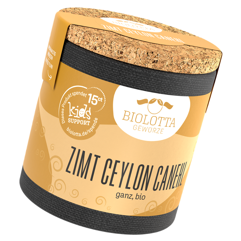 Biolotta Biolotta Korkdose  Zimt Ceylon Canehl ganz, bio - Produktbild